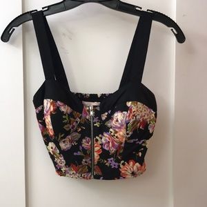 Band of Gypsies zip front crop top!